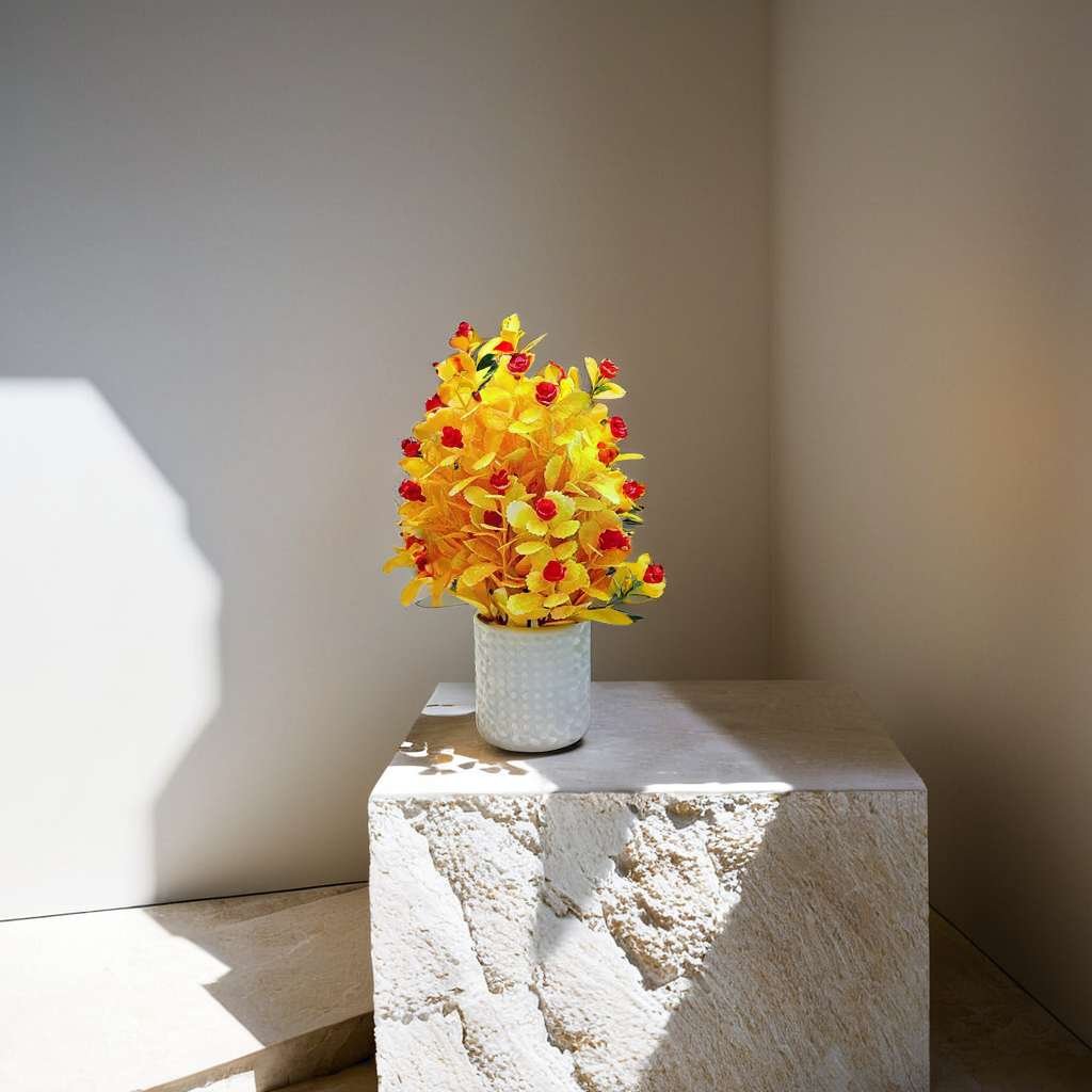 Artificial Plants with Pot Showcase Decoration Plants Flowers | Fake Plant | Artificial Plants for Home Decor Office Gifting Plants Decorative Potted Plants (RV-AP7) - Image 3