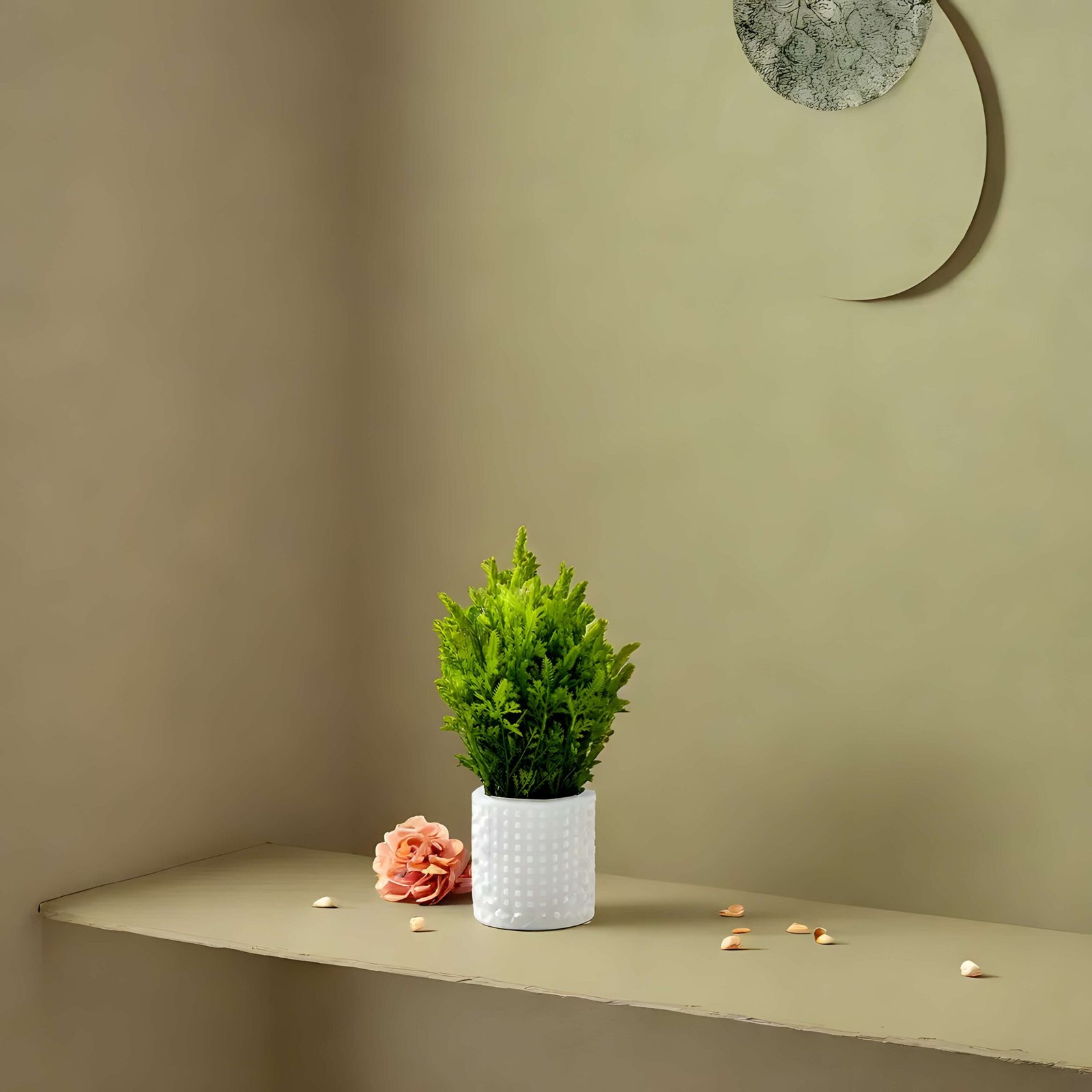 Artificial Plants with Pot Showcase Decoration Plants Flowers | Fake Plant | Artificial Plants for Home Decor Office Gifting Plants Decorative Potted Plants (Pack Of 3) (RV-AP18) - Image 3